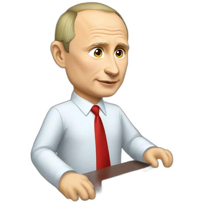 Vladimir Putin learning c++ emoji