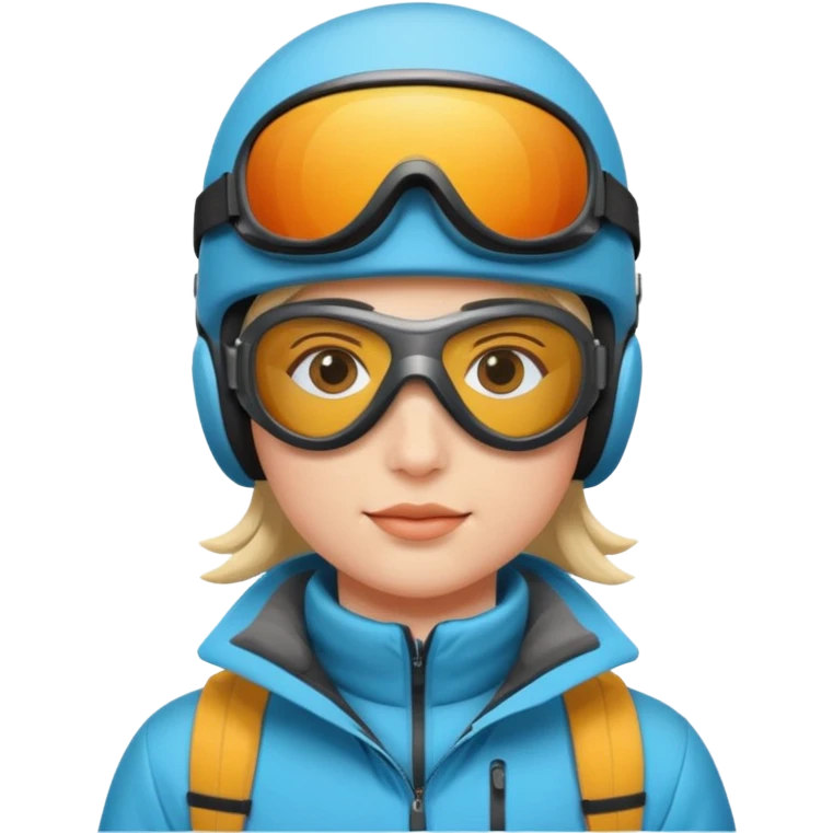 Skier with goggles emoji