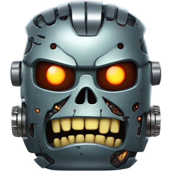 Fat zombie robot terminator  emoji