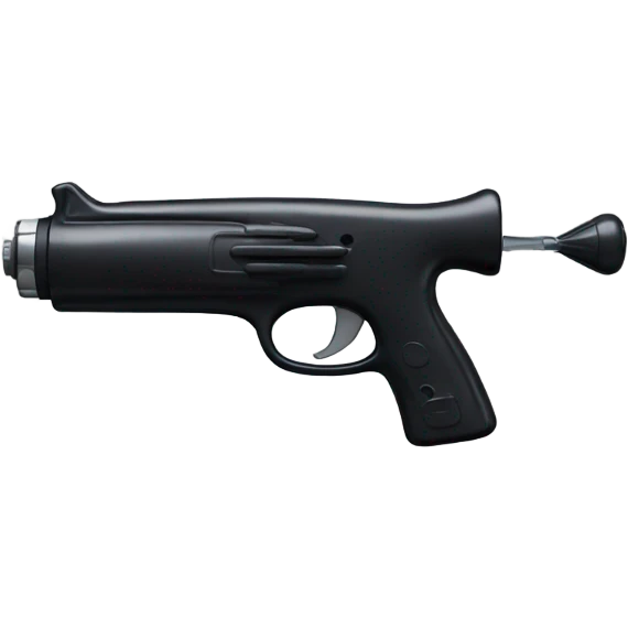 Black water gun emoji