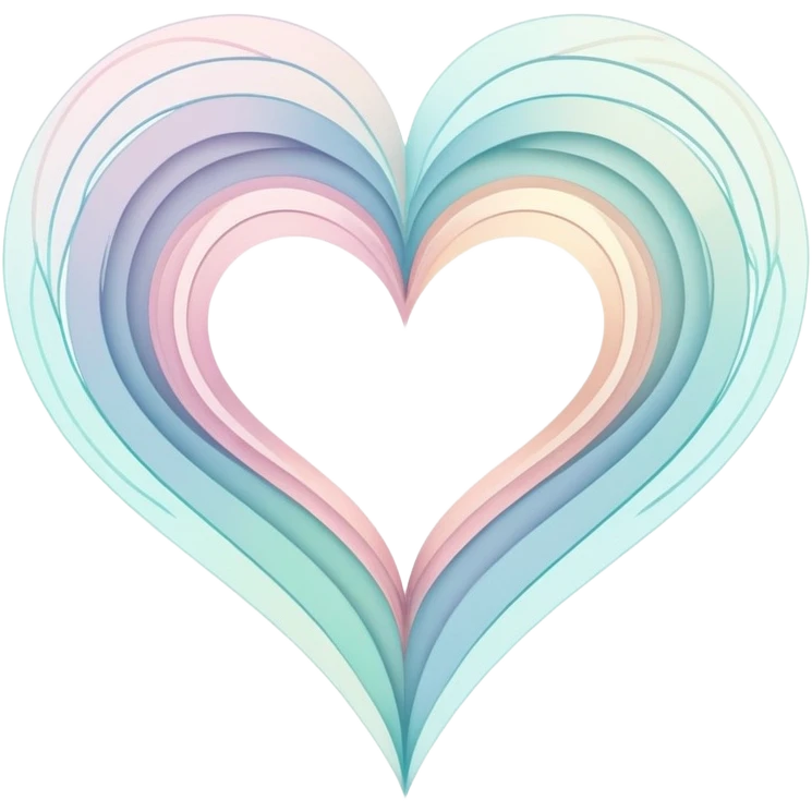 Ethereal folded map with abstract geometric patterns subtly forming heart shapes at intersections, magical glowing map lines emoji
