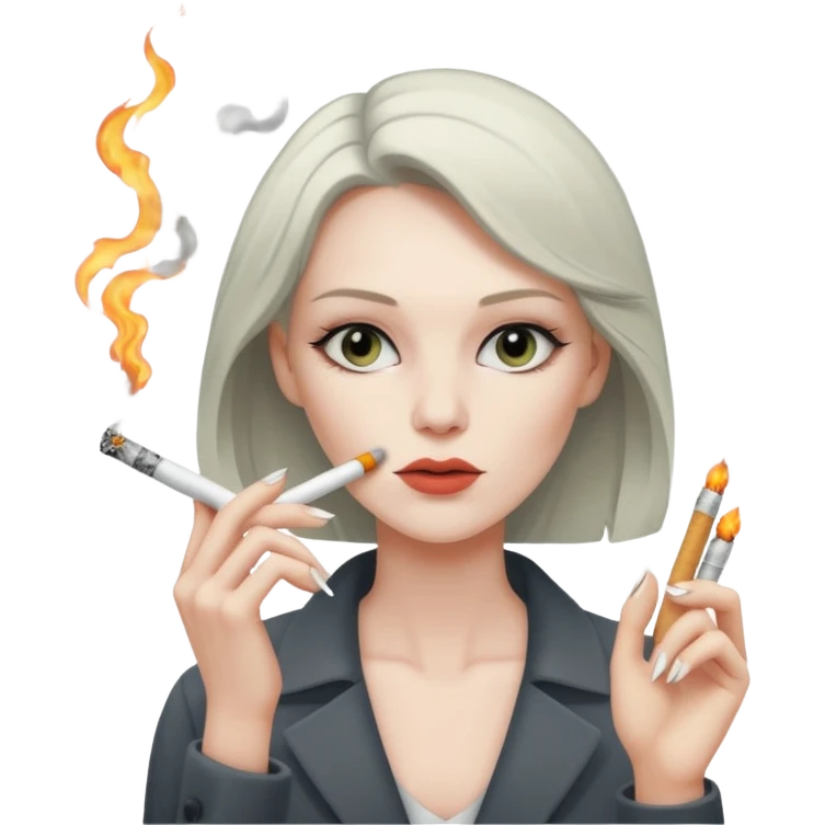 femme qui fume emoji