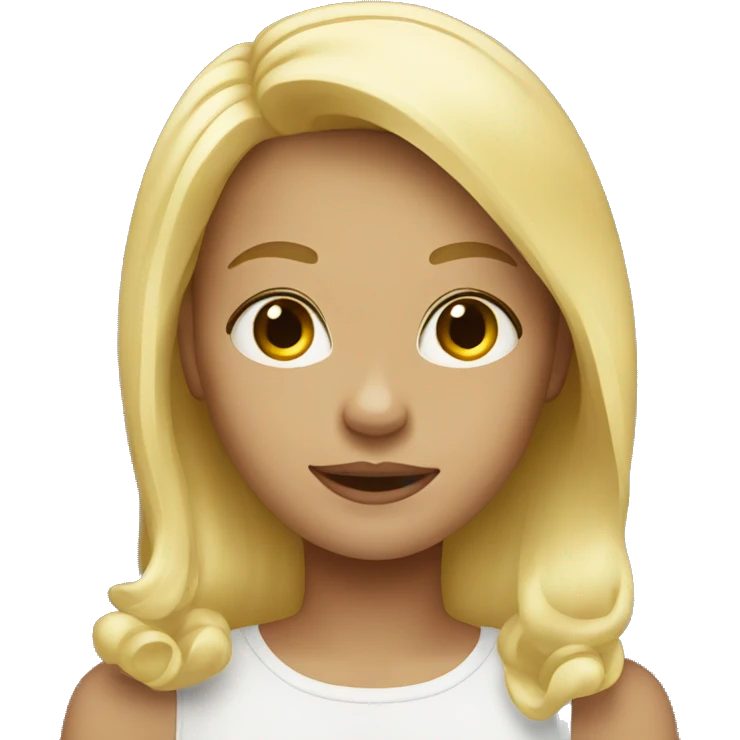 blonde girl  emoji