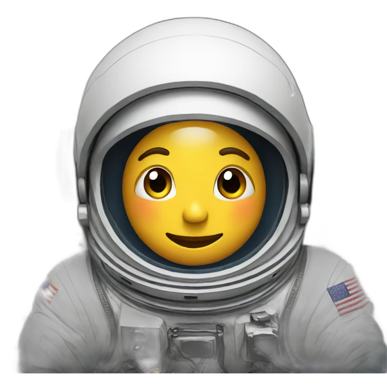 astronaut floating in space emoji