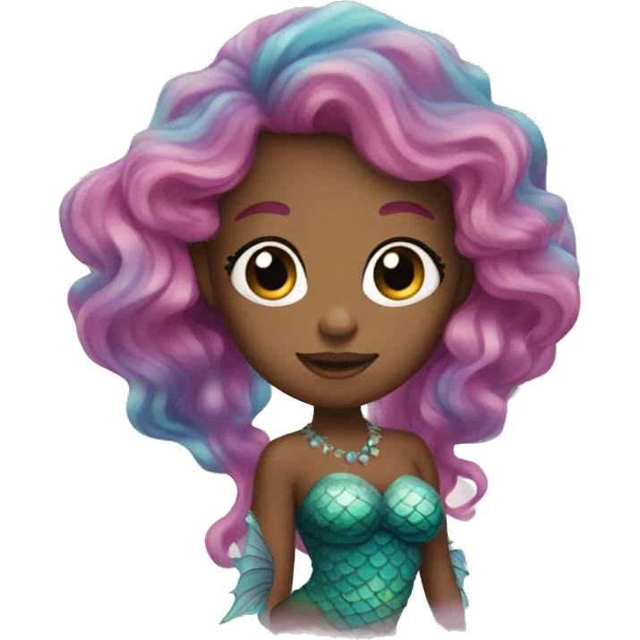 pretty mermaid  emoji