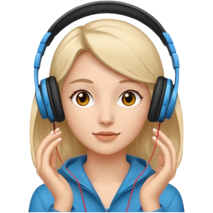 müzik dinleyen kadın emoji