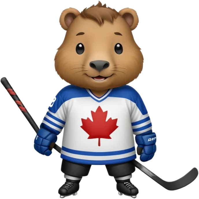 capybara ice hockey player emoji