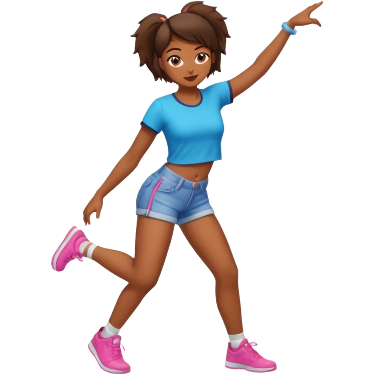 Twerk atan kız emoji