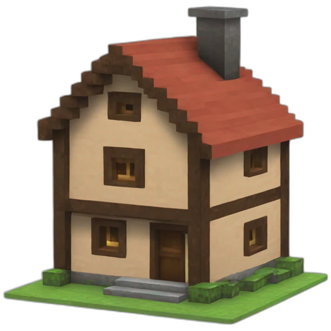 Minecraft house emoji