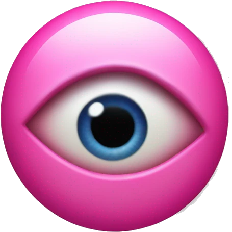 pink evil eye emoji