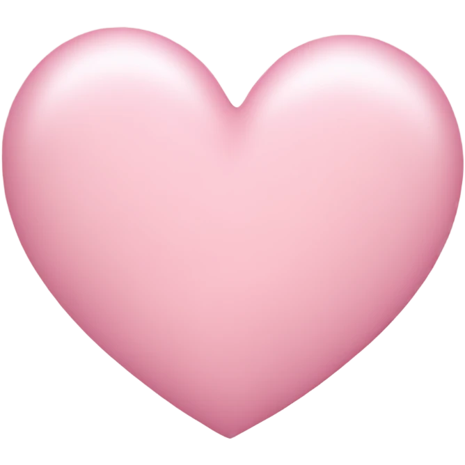 light pink heart emoji