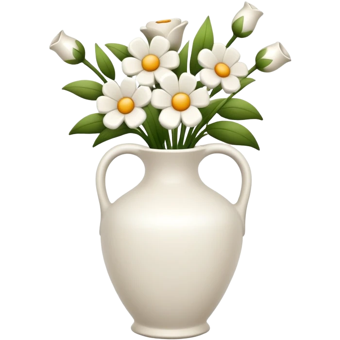 White Flower vase emoji