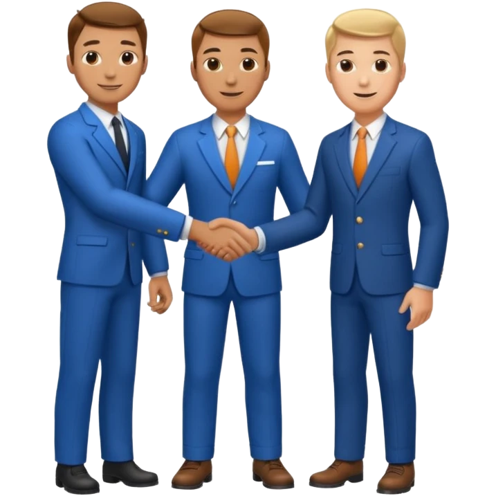 Mechanic and gentleman shaking hands emoji