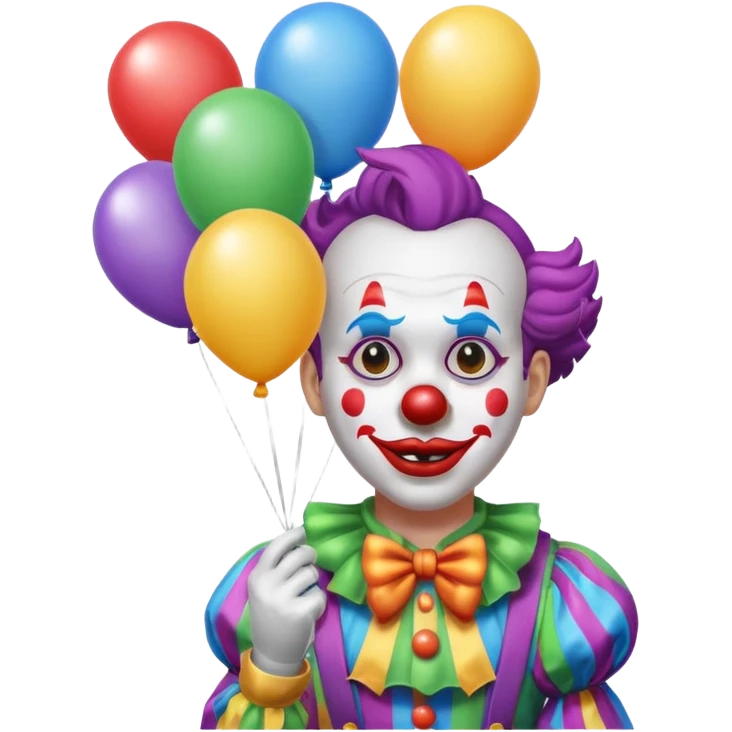 Street Balloon Seller clown  emoji