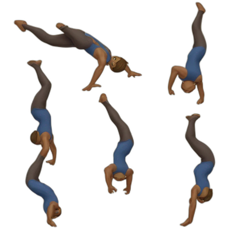 medieval circus acrobat doing a backflip emoji