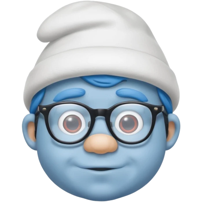 brainy smurf emoji