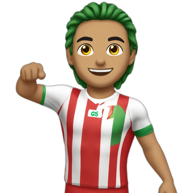 2 meilleurs amies avec un maillot de l'Algérie emoji