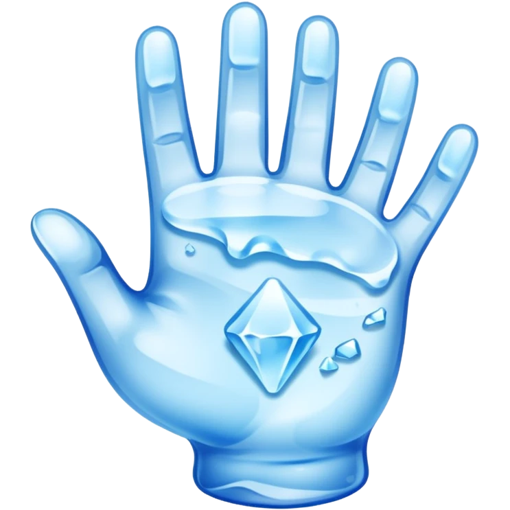 ice hand emoji