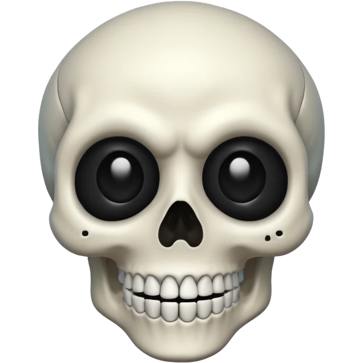 A scary skull emoji