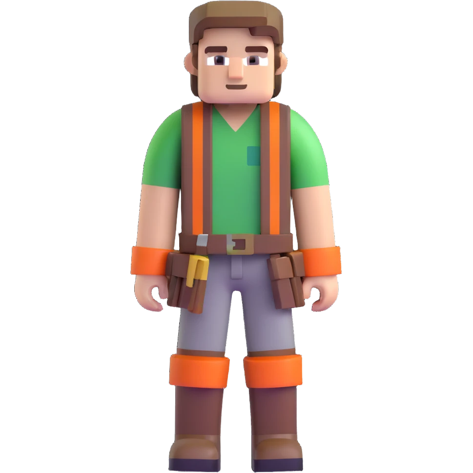 Garetr Garrison adventurer from Minecraft movie emoji