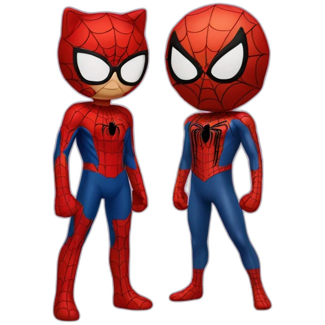 Hello kitty et Spider-Man emoji
