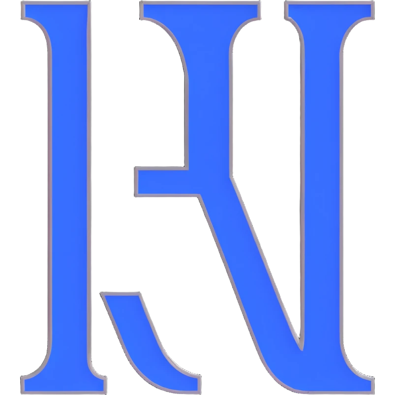 Roman numeral II, royal blue, white, and silver colors emoji