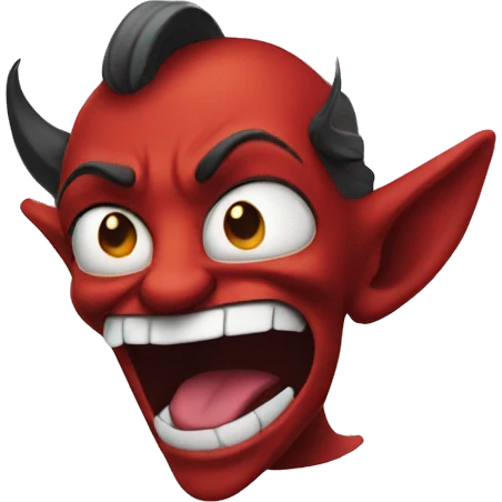 Devilish smile emoji