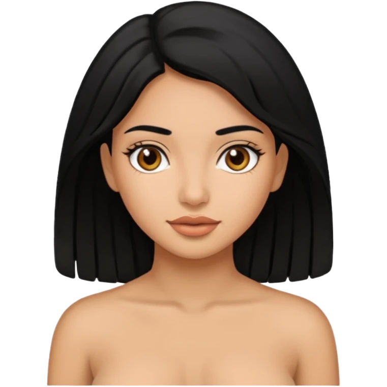 Black hair Latina girl big ass naked  emoji