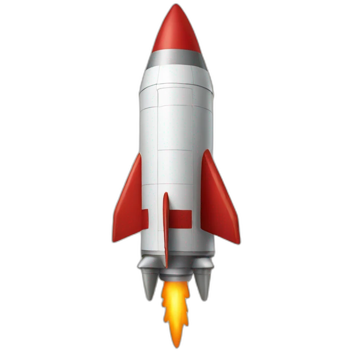red rocket emoji