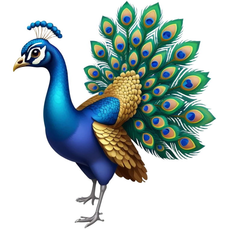 The peacock ran away emoji