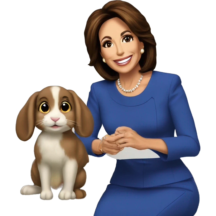 jeanine pirro interviewing rabbit emoji