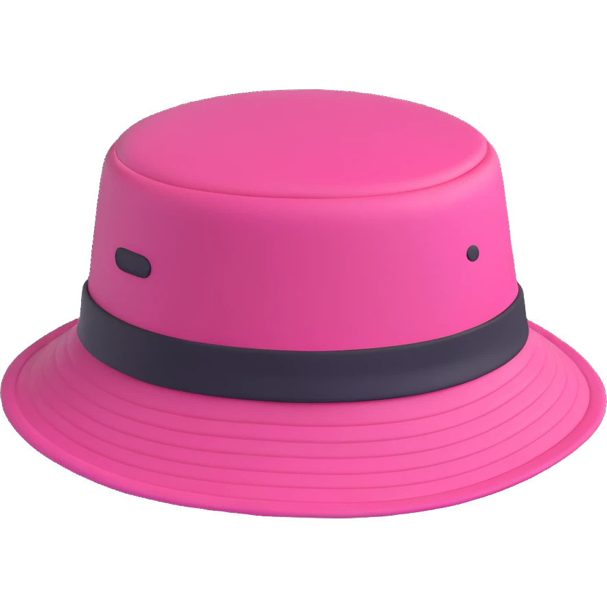 pink bucket hat emoji