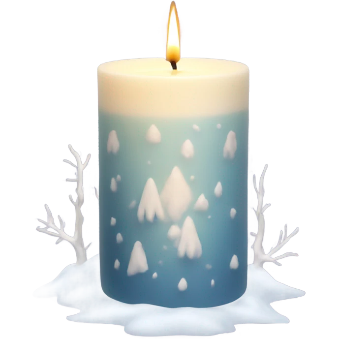 winter aesthetic candle emoji
