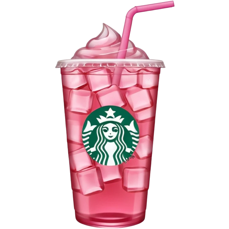 pink iced tea Starbucks drink emoji