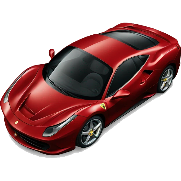 dark red ferrari emoji