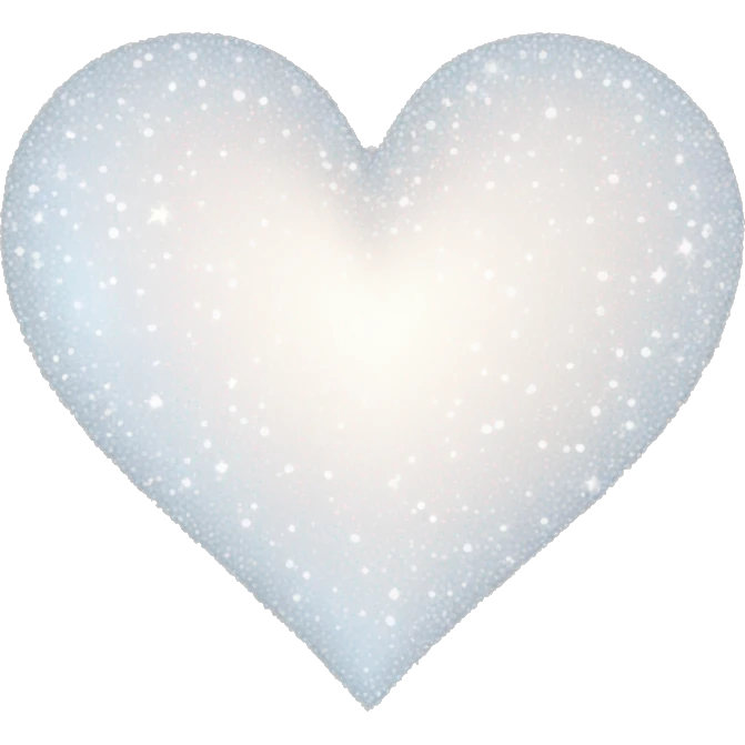 White sparkling heart emoji