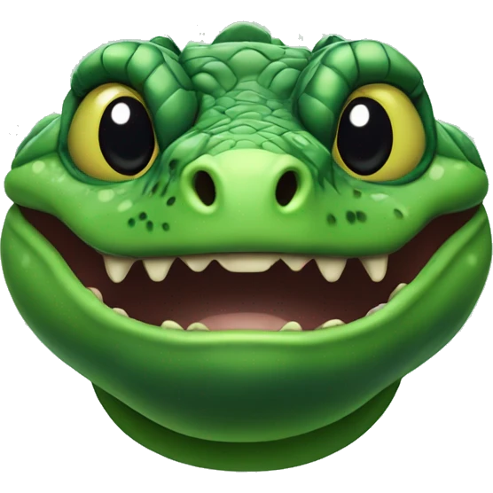 Green Gila Monster Head emoji