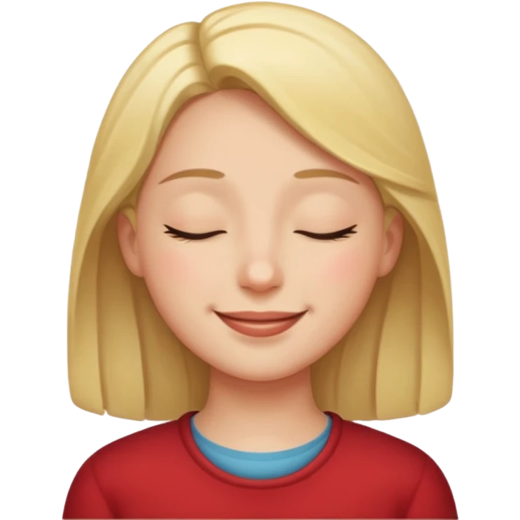A ⭐ SMILE SOFTLY EYES CLOSED emoji