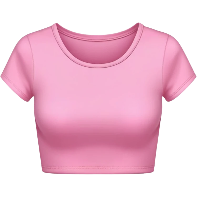 super realistic pink crop top tshirt emoji