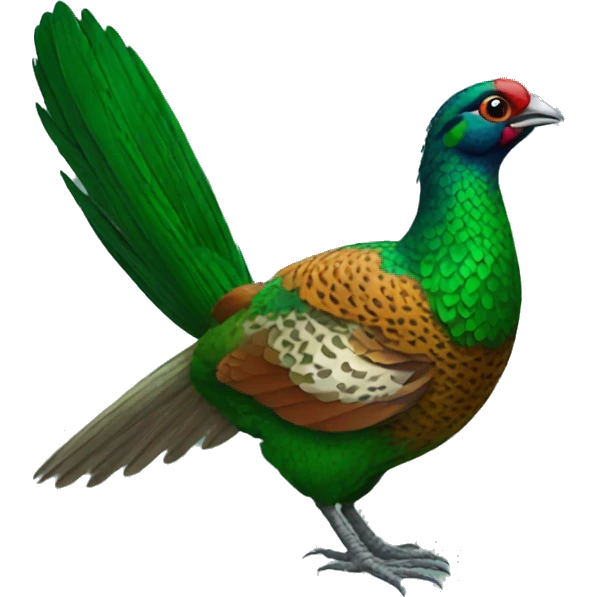 Green pheasant  emoji