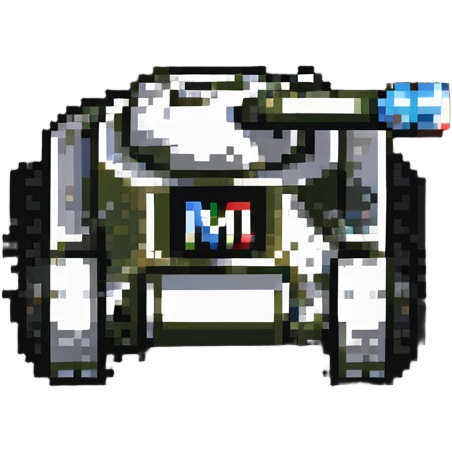 tank with the letter M written on it emoji