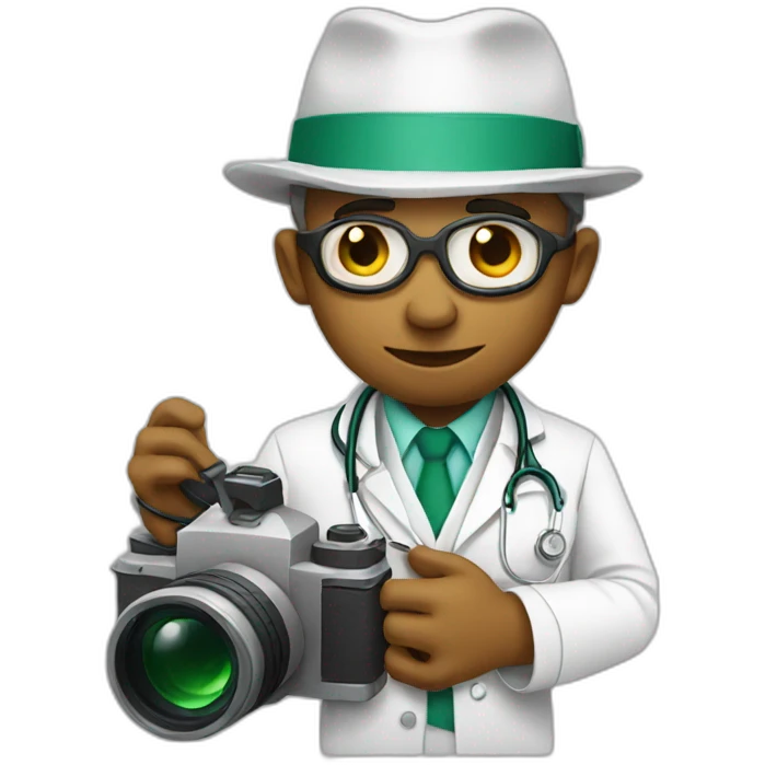 snake doctor with camera emoji