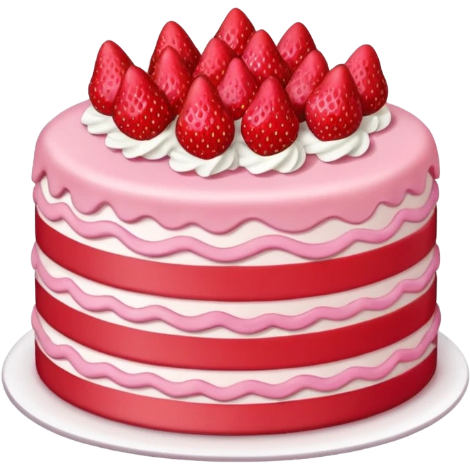 Generate a strawberry cake emoji