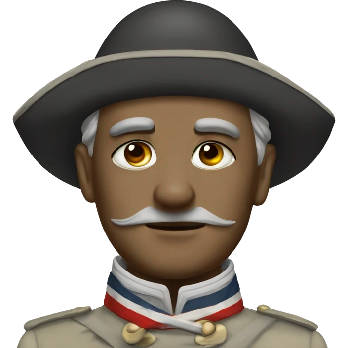 19th century military man with bandaged head emoji