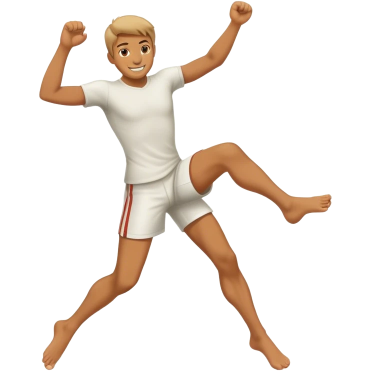 smiley kicking feet emoji