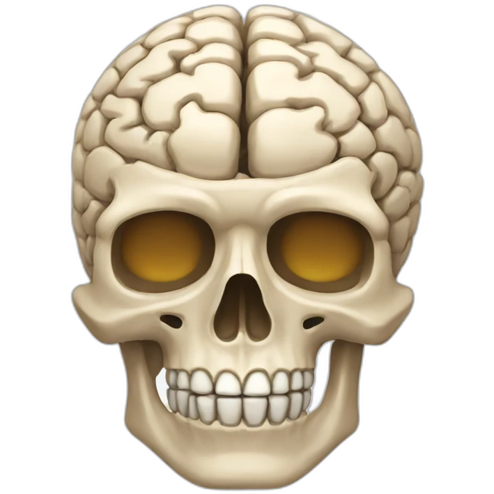 brain-skeleton emoji