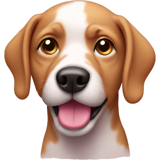 pink dog emoji
