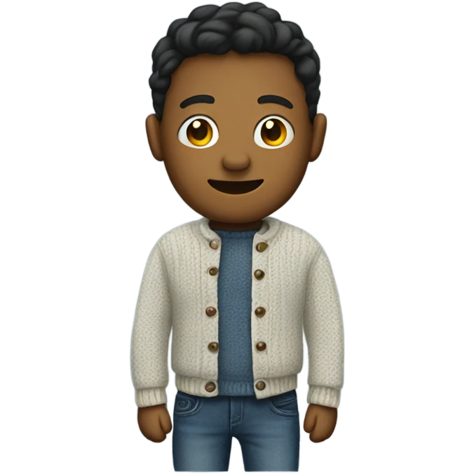 Emoji with a jeans and a sweater emoji