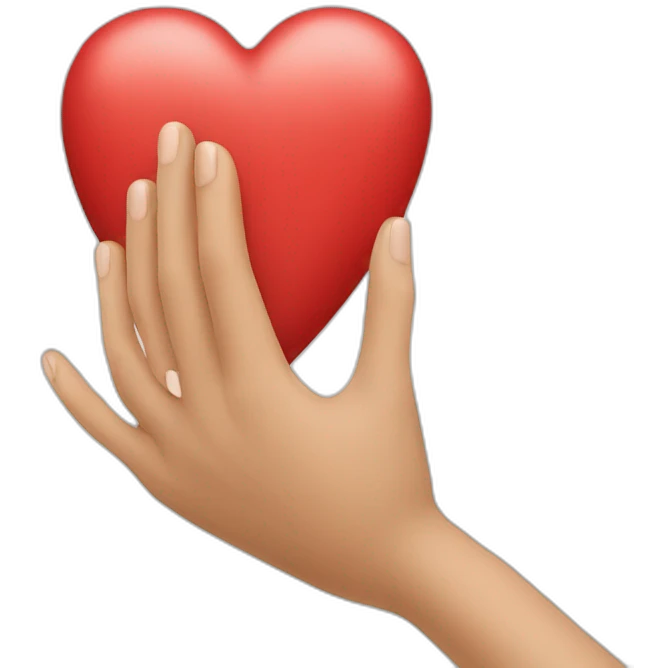 Coeur avec les mains emoji