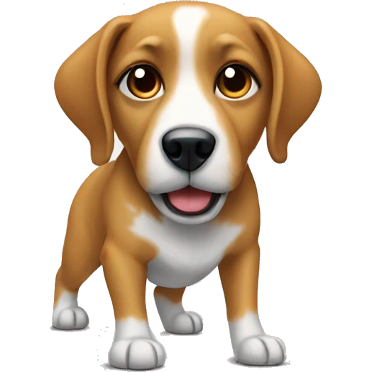dog wearing hudy emoji